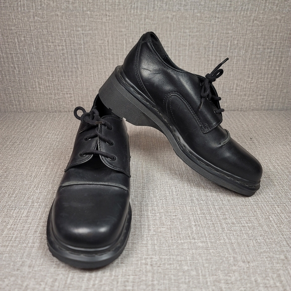 Dr. Martens Other - Dr. Doc Martens 9264 Loafers Black Leather Shoes Men's Size 7  Women's 8.5